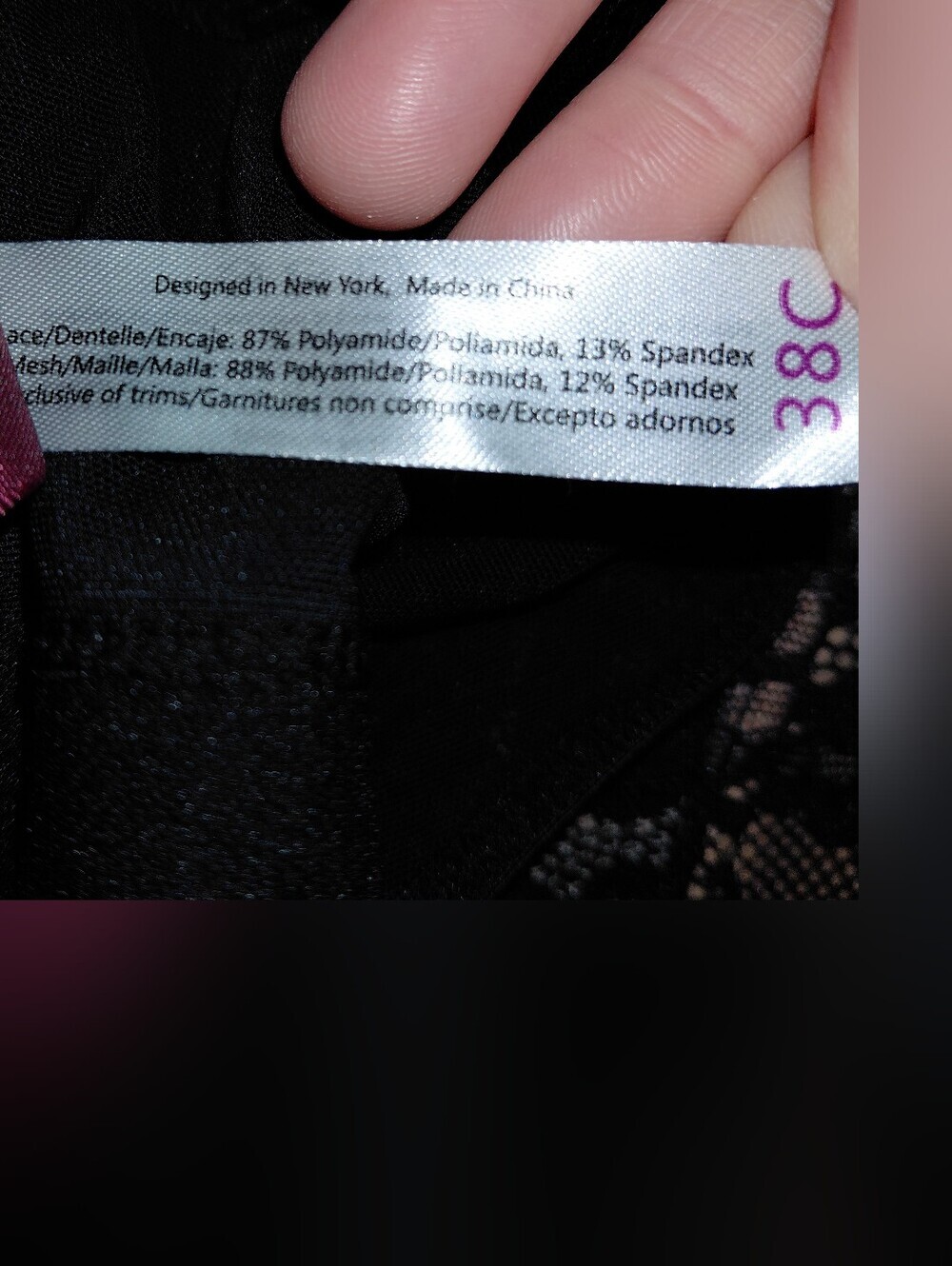 Adore Me Temperance 38C Black Lace Longline Balconette Bra NWOT Coquette Corset - Picture 9 of 10